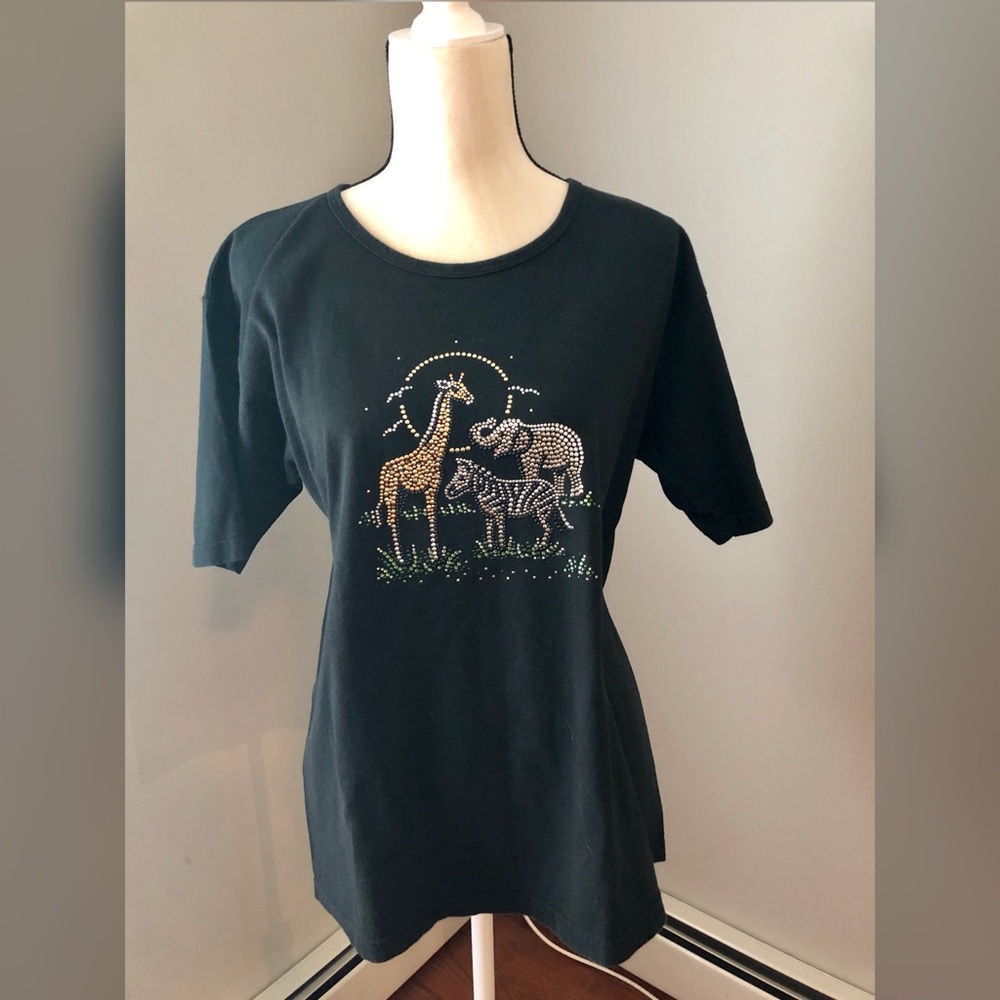 Christine Alexander Safari T-Shirt. Size L